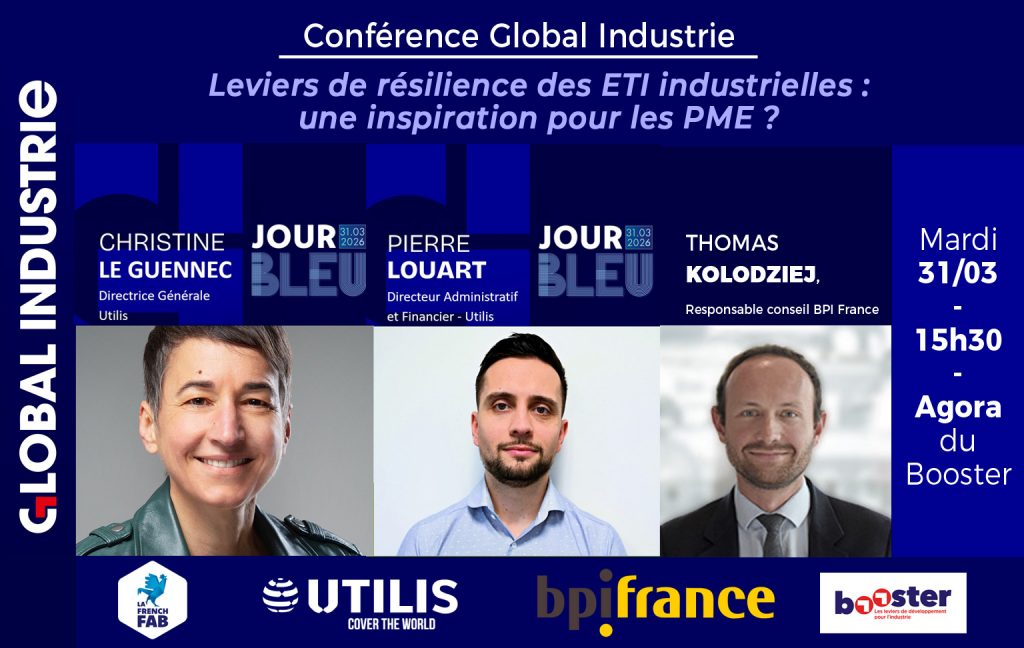 Prise de parole de Christine Le Guennec et Pierre Louart avec BPI France, à Global Industrie