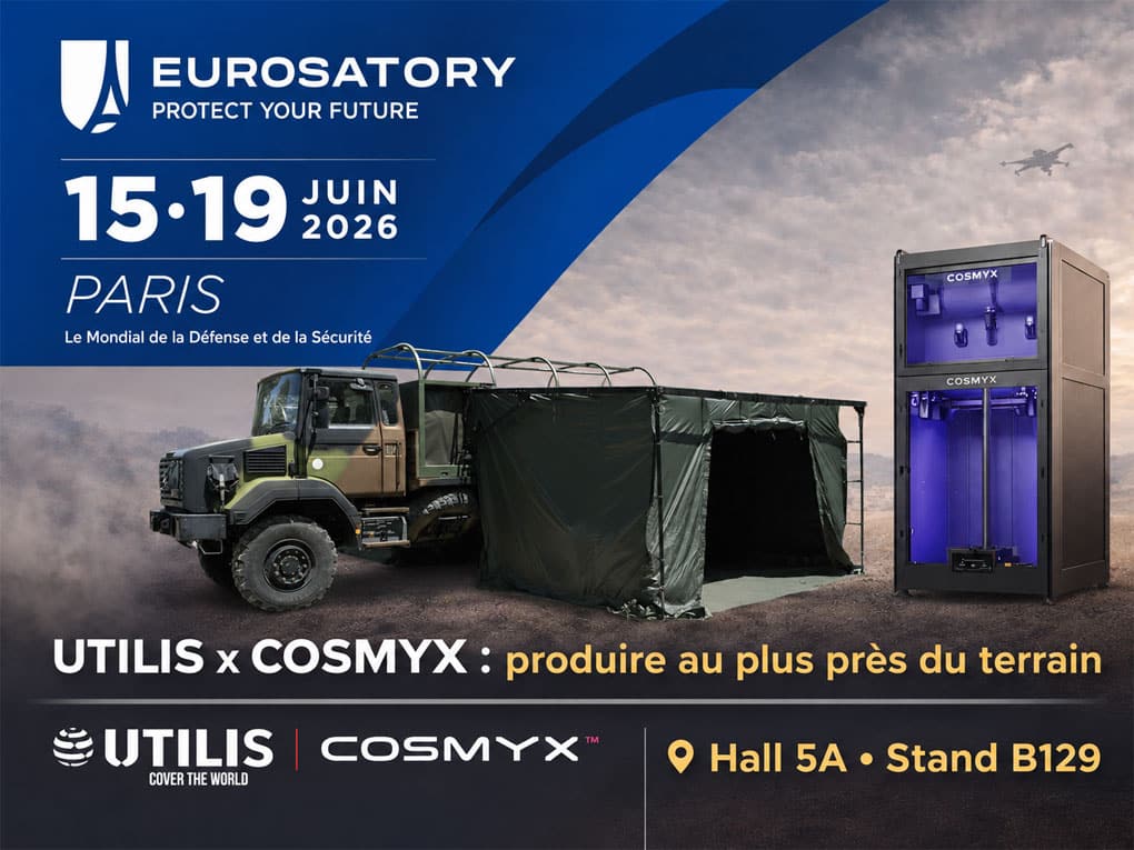 Partenariat COSMYX x UTILIS : une démonstration grandeur nature à EUROSATORY 2026